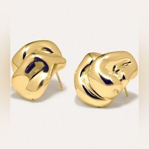 Completedworks Sculpture Inflated Stud Earrings,BRAND NEW, 18ct Gold plated,$478
